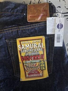 Slim Tapered Men's Jeans - Dark Indigo Blue